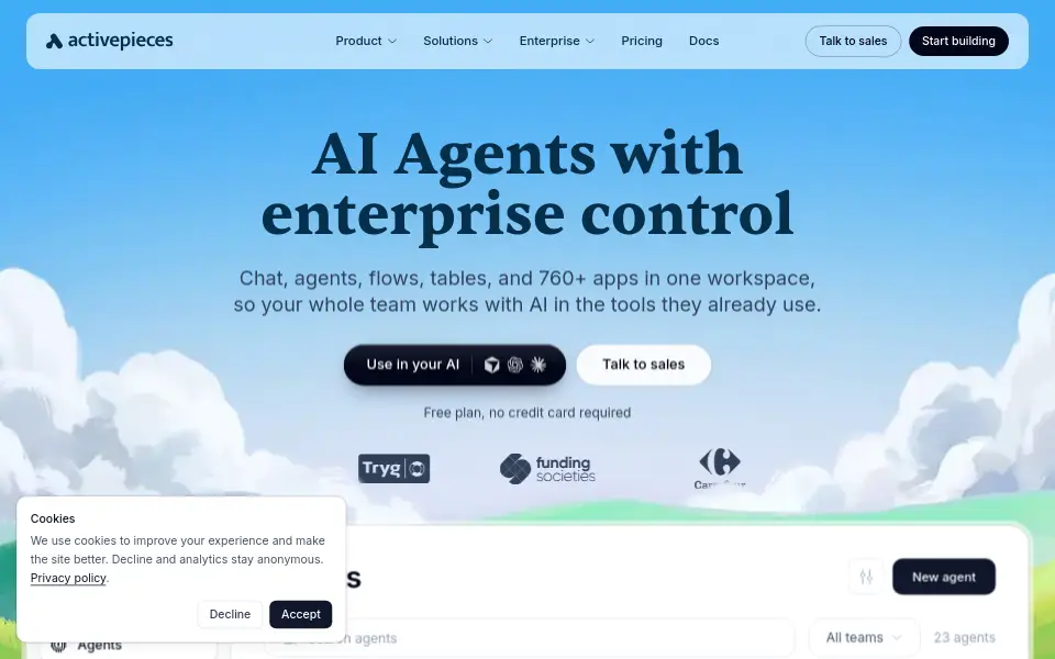 Preview of Activepieces