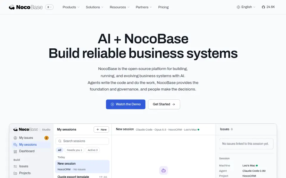 Preview of NocoBase