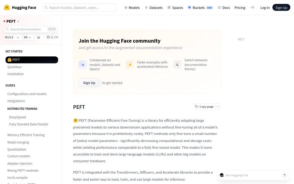 Preview of PEFT
