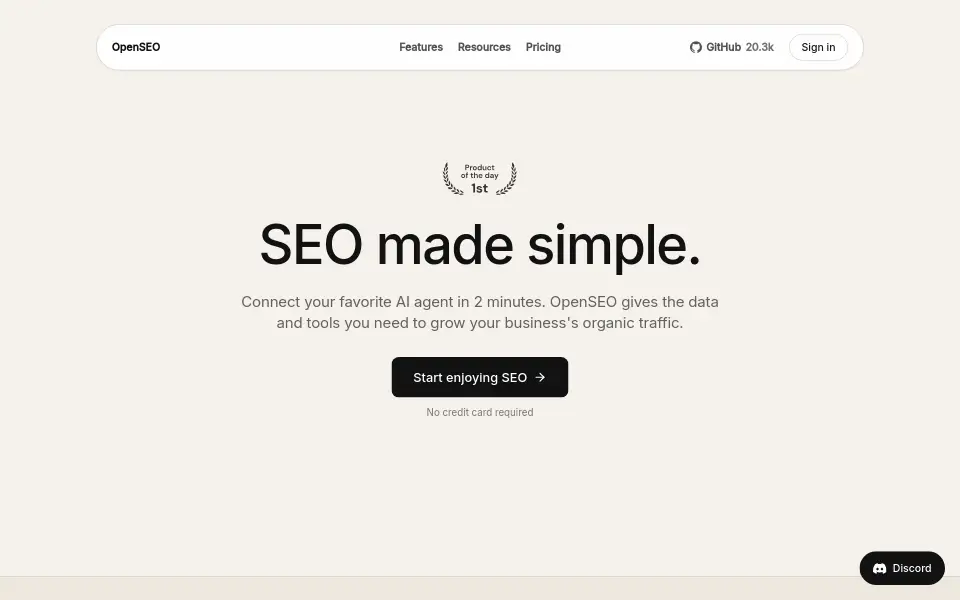 Preview of OpenSEO
