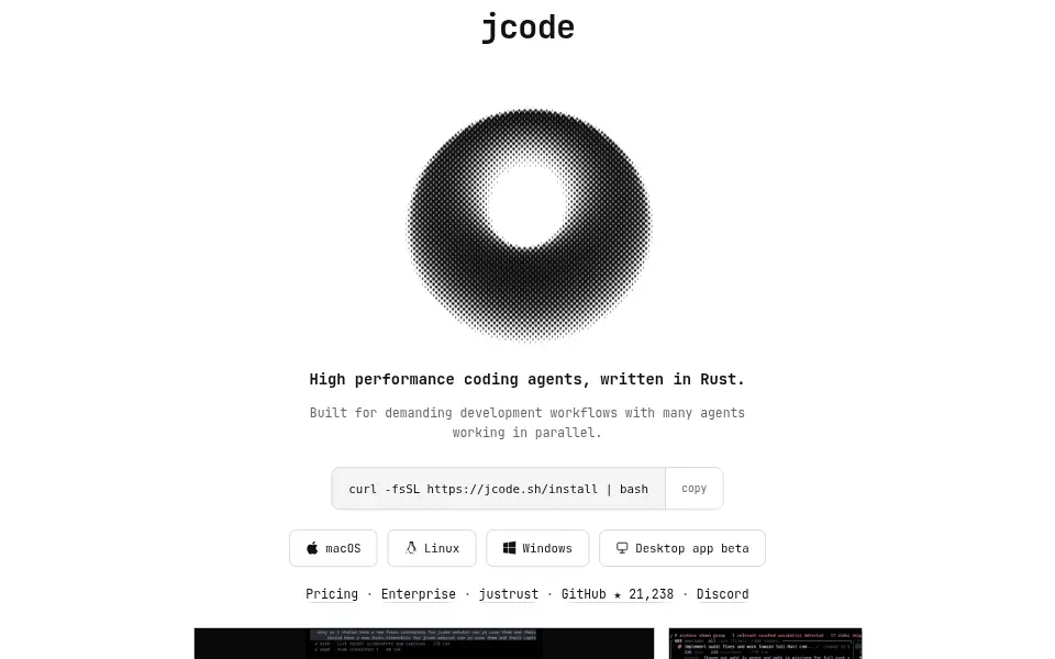 Preview of jcode