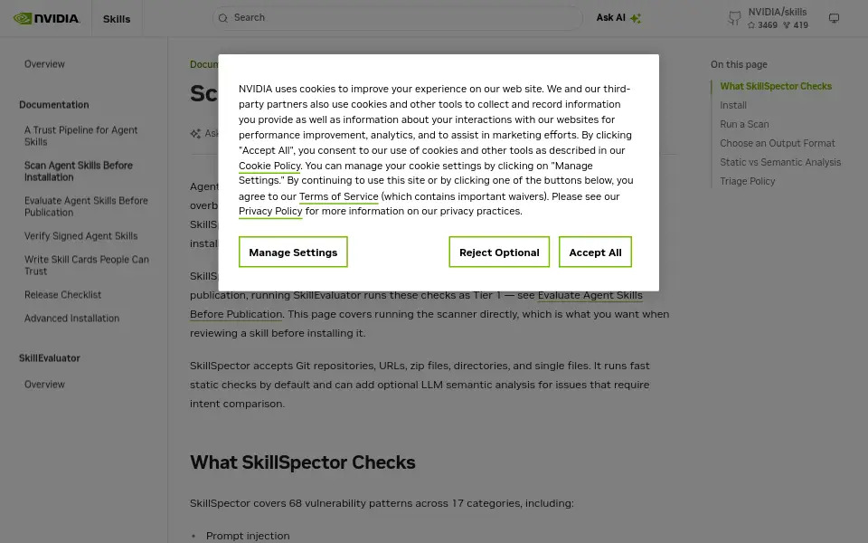 Preview of SkillSpector