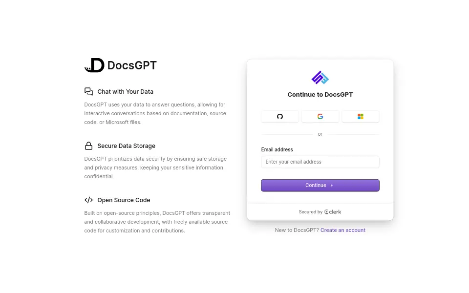 Preview of DocsGPT
