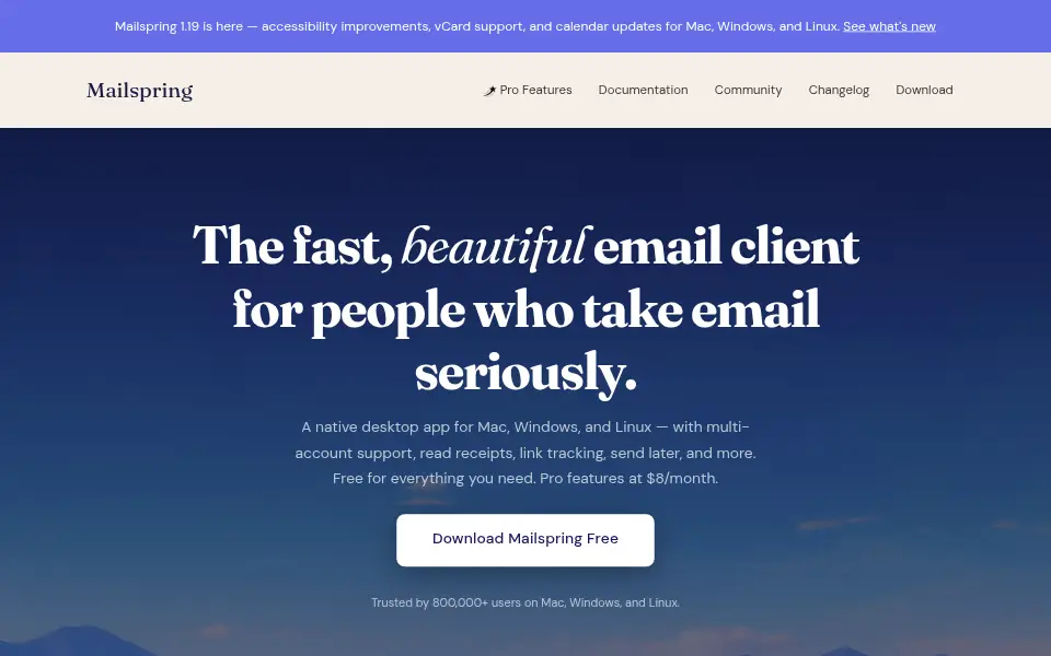 Preview of Mailspring