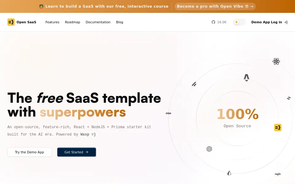 Preview of Open SaaS