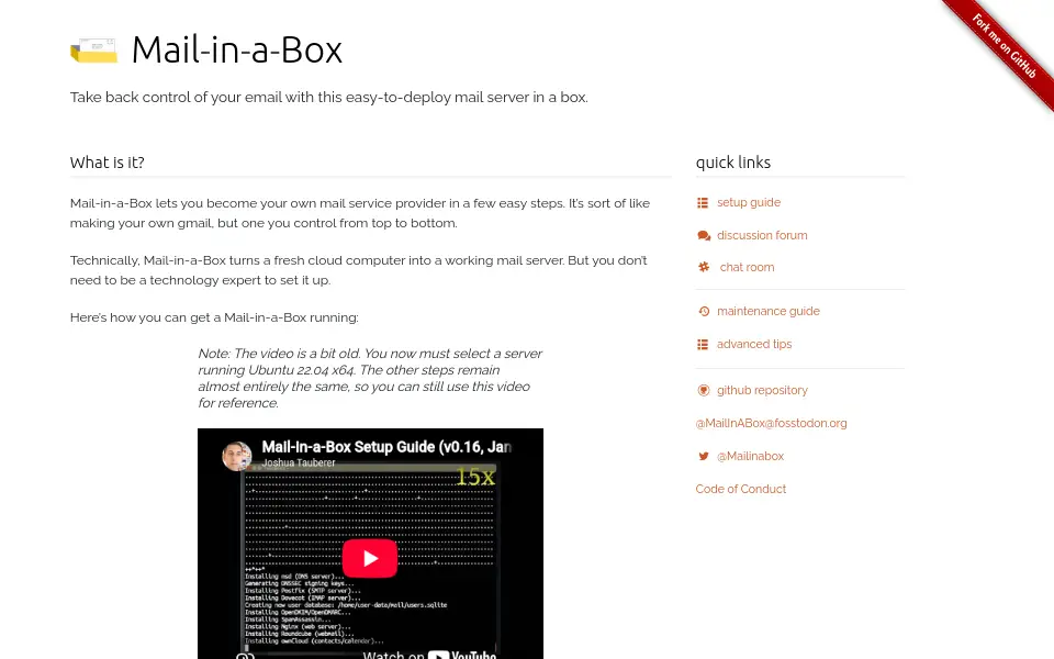 Preview of Mail-in-a-Box