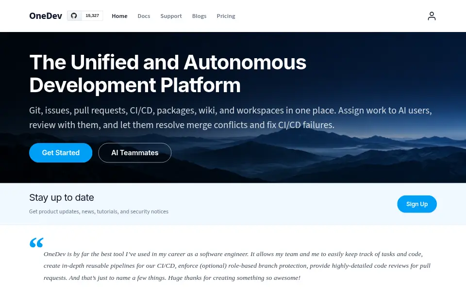 Preview of OneDev