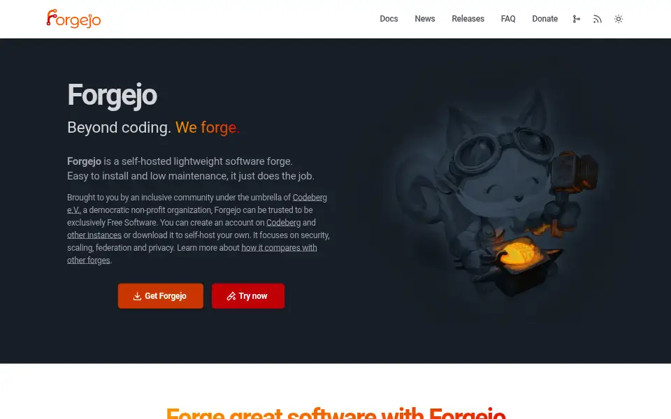 Preview of Forgejo