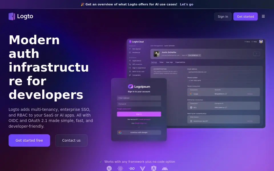 Preview of Logto