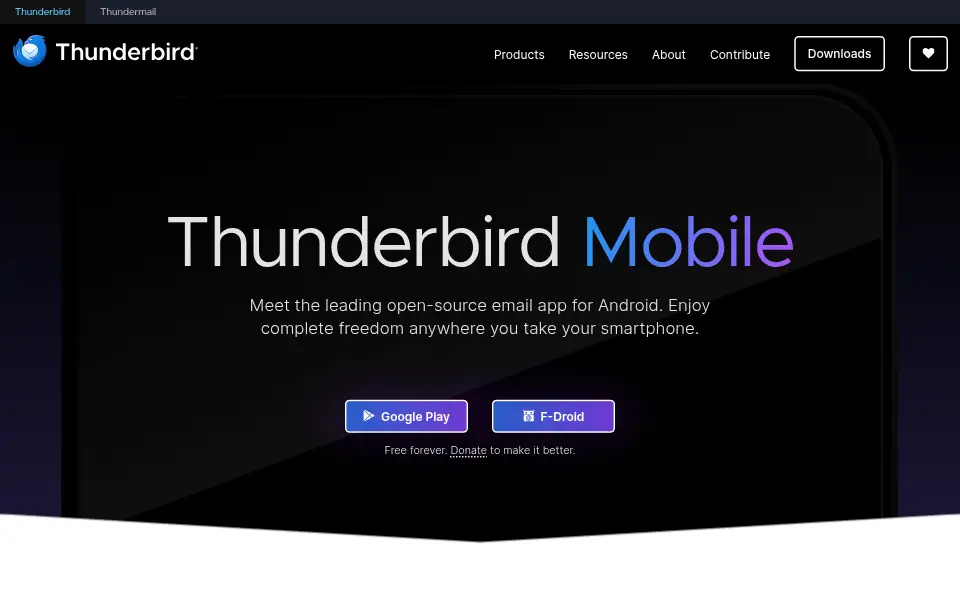 Preview of Thunderbird for Android